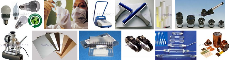 LED-Lichttechnik, Reinraum- und ESD-Produkte, Lupen und Mikroskope ASMETEC Technische Produkte