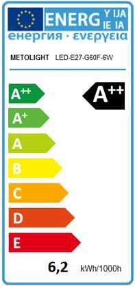 E-Label-E27-G60F-6W