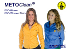 Metoclean ESD Damenblusen