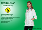 Metoclean ESD-Kasack KAS160, white