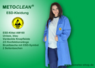 Metoclean ESD-Kittel AM160, blau