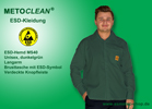 Metoclean ESD-Hemd MS40L-dunkelgrün