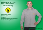 Metoclean ESD-Hemd MS40L-grau