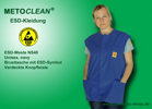 Metoclean ESD-Weste NS40, navy blau