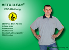 Metoclean ESD-Poloshirt PL48K, grau