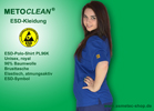 Metoclean ESD-Poloshirt PL96K, royal
