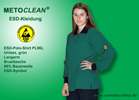 Metoclean ESD-Poloshirt PL96L, dark green