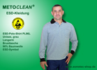 Metoclean ESD-Poloshirt PL96K, grey