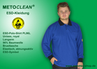 Metoclean ESD-Poloshirt PL96L, royal