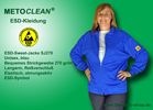 Metoclean ESD-Sweatjacke SJ270, royalblau