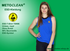 Metoclean ESD-T-Shirt TSN96, royal