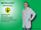 Metoclean ESD-Smock UX-40, grey