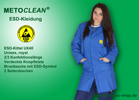 Metoclean ESD-Kittel UX40, royalblau