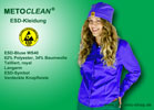 Metoclean ESD Bluse WS40, royal