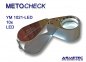 Preview: METOCHECK-YM1021-LED, 10fach aplanat Triplex-Lupe mit LED