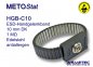 Preview: ESD-Erdungs-Armband-HGB-C10, Edelstahl, 10 mm Druckknopf - www.asmetec-shop.de