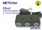 Preview: Metostat ESD Erdungsbox EBOX2, 3 x 10 mm Druckknopf - www.asmetec-shop.de