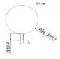 Preview: LED-insert G4, 12 Volt, 44 mm disc-S, 3,0 Watt, warm white