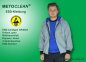 Preview: METOCLEAN ESD-Cardigan CR48LH-GR, grey, long sleeves, hood, unisex - www.asmetec-shop.de