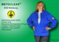 Preview: METOCLEAN ESD-Sweat-jacket SJ270-RB, royal blue, long sleeves, unisex - www.asmetec-shop.de