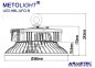 Preview: Metolight Hallenleuchte HBL-UFO-S-200, 200 W, IP65 - www.asmetec-shop.de