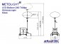 Preview: METOLIGHT LED-Balloon-Light BAL-300, 300 Watt, 360°, 31000 lm, cold white