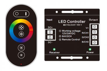 LED-controller RGB-Touch TRF7 - 12/24 VDC 576 W