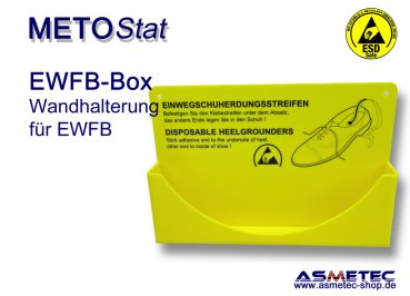 Metostat EWFB-Box, Wandhalterung für Einweg-Fersenbänder - www.asmetec-shop.de