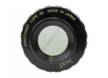 PEAK-1990-7, anastigmatische lupe 4fach mit Skala 0,1 mm- www.asmetec-shop.de