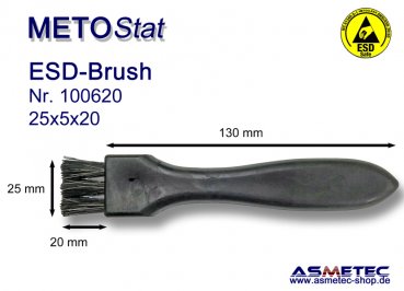Metostat ESD-Bürste 250520B, antistatisch, leitfähig - www.asmetec-shop.de