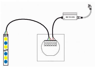 LED 2CTM07, 196 W bicolor controller