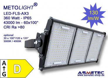 LED Flutlicht FLS-AX3, 360 Watt, 43000 lm, IP65