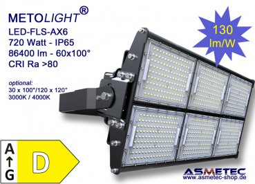 LED Flutlicht FLS-AX6, 720 Watt, 86400 lm, IP65