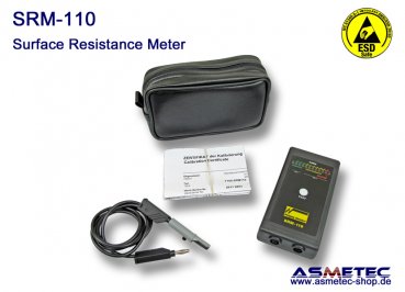 ESD Oberflächen Widerstands Testgerät SRM110 - www.asmetec-shop.de