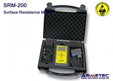 ESD Oberflächen Widerstands Testgerät SRM200 - www.asmetec-shop.de