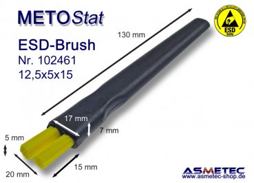 Metostat ESD-Bürste 150515B, antistatisch, leitfähig - www.asmetec-shop.de