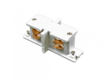 Licht track, straight-Connector, 3phase, white, short