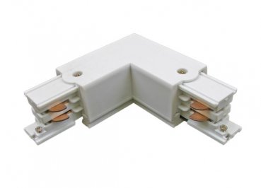 Licht track, L-Connector, 3phase, white, inner edge