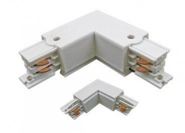 Metolight light track, 3 phase, L-connector, inner edge