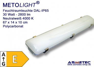 LED Tri-Proof Luminaire IP65 waterproof,   67 cm, 30 W, 2400 lm, nature white