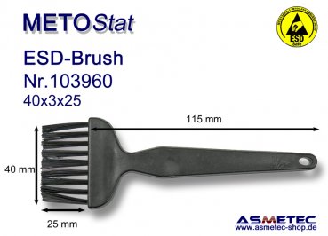 Metostat ESD-Brush 400325B, antistatic, dissipative - www.asmetec-shop.de