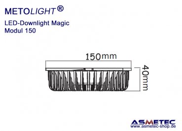 Metolight LED Downlight Magic-150, 15 Watt