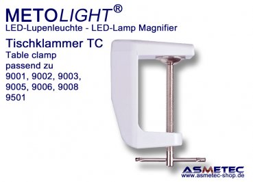 Tischklammer TC für METOLIGHT LED-Lupenleuchte Serie 9000