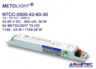 LED-Treiber NTCC-0500-42-60-30 für T5-LED-Röhren HO 1149-24, 1449-28