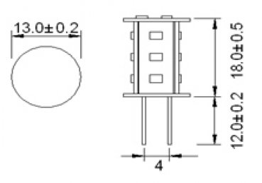 LED-Einsatz G4, 12 Volt, 1,4 Watt, kaltweiß