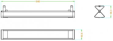 METOLIGHT LED Hängeleuchte DHL-CL1525-weiß