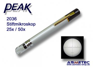 PEAK-Optics 2036-50 Stiftmikroskop mit Skala, 50fach