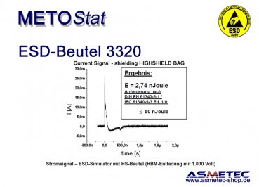 Metostat ESD-Abschirmbeutel 3320 mit Verschluss - www.asmetec-shop.de