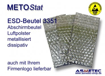 ESD-Abschirmbeutel 3351, Luftpolstertasche, 200 x 250 mm, 50 St je Packung