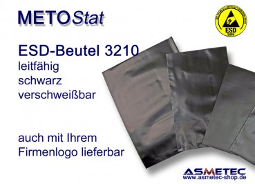 ESD-Verpackungsbeutel 3210, leitfähig, 300 x 400 mm, 100 St je Packung